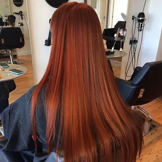 red hair style